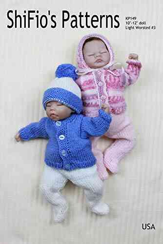 Knitting Pattern KP149 Pram Set For Doll For 10 To 12 Doll Double Knitting USA Tems