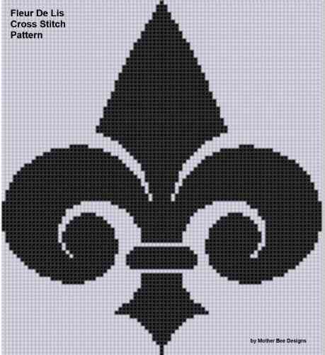 Fleur De Lis Cross Stitch Pattern