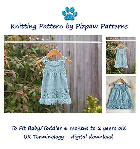 Sundress With Tulip Flowers (22) Knitting Pattern To Fit Baby/toddler 6 Months To 2 Years Old