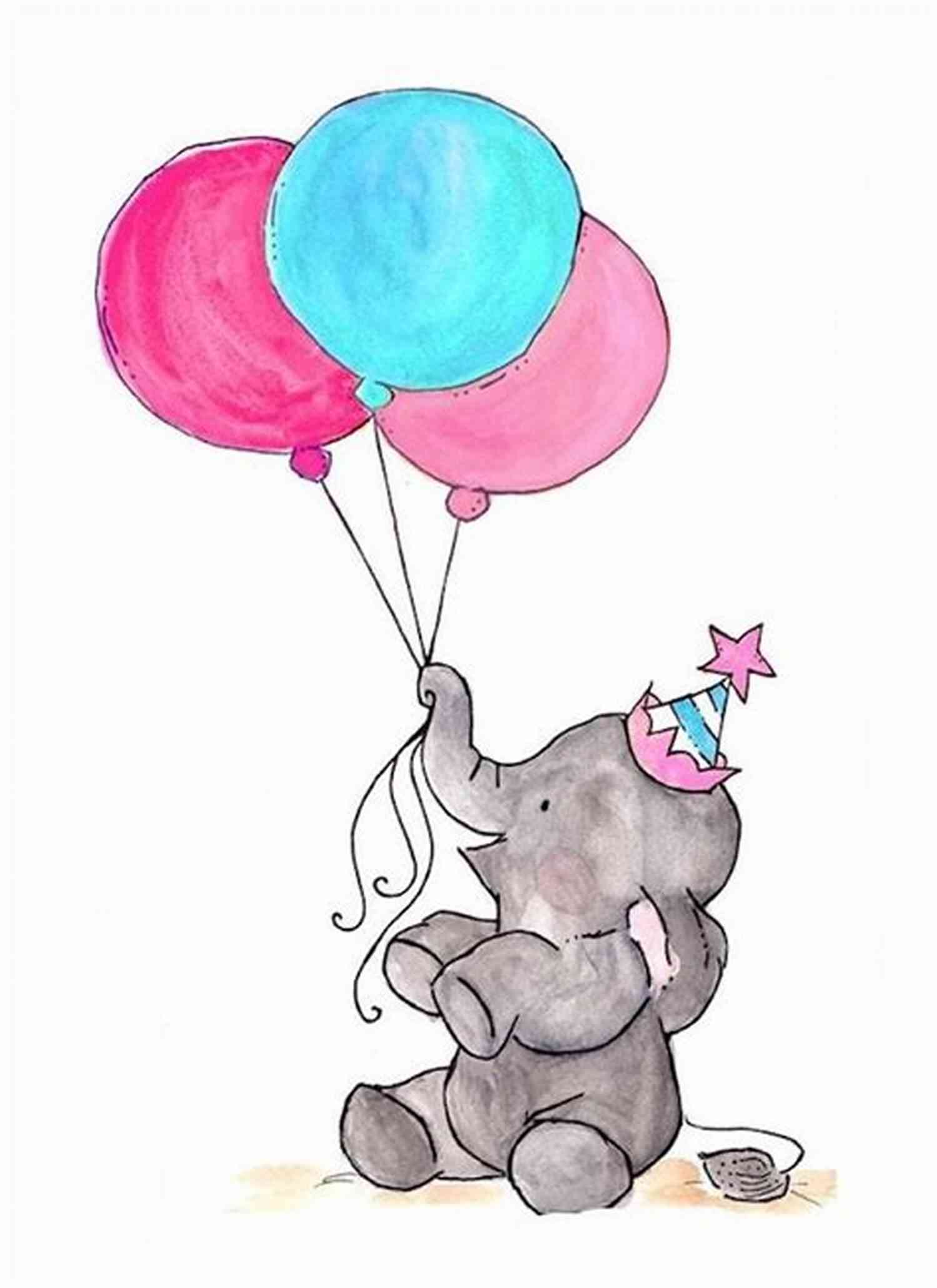 A Happy Elephant With Its Trunk Raised, Wearing A Party Hat How To Eat An Elephant
