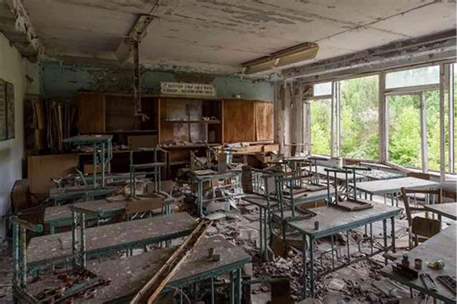 An Abandoned School In Pripyat, Chernobyl Chernobyl Summer: Running From The Black Truth