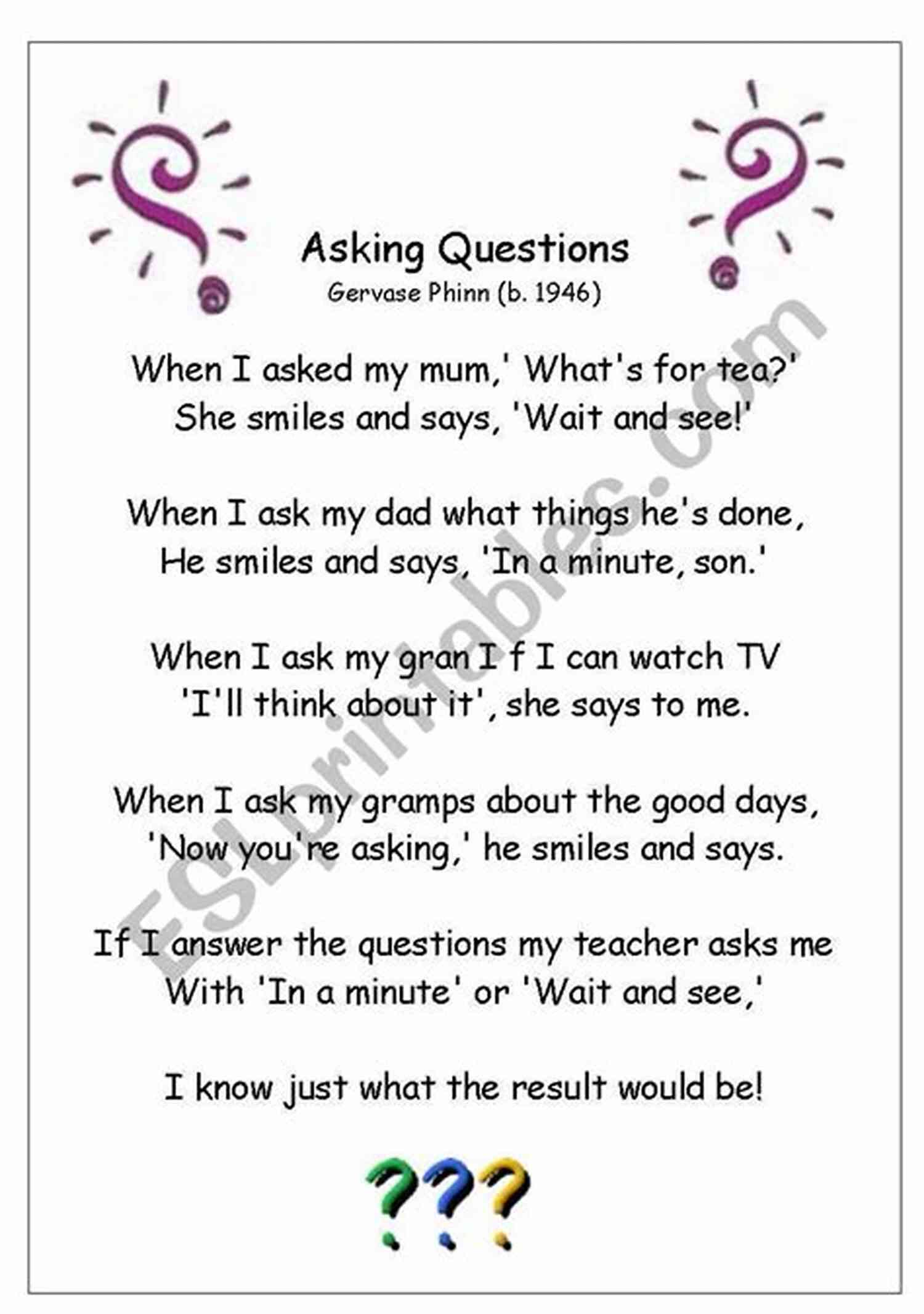 Begin With Question Poems: An Amazing Way To Explore Your Thoughts Begin With A Question: Poems