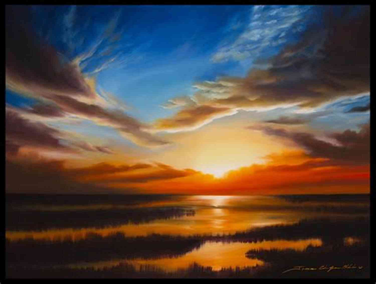 Breathtaking South Carolina Sunset Painting The Skies In Vibrant Hues Of Orange And Red Mutts Magnolias (South Carolina Sunsets 9)