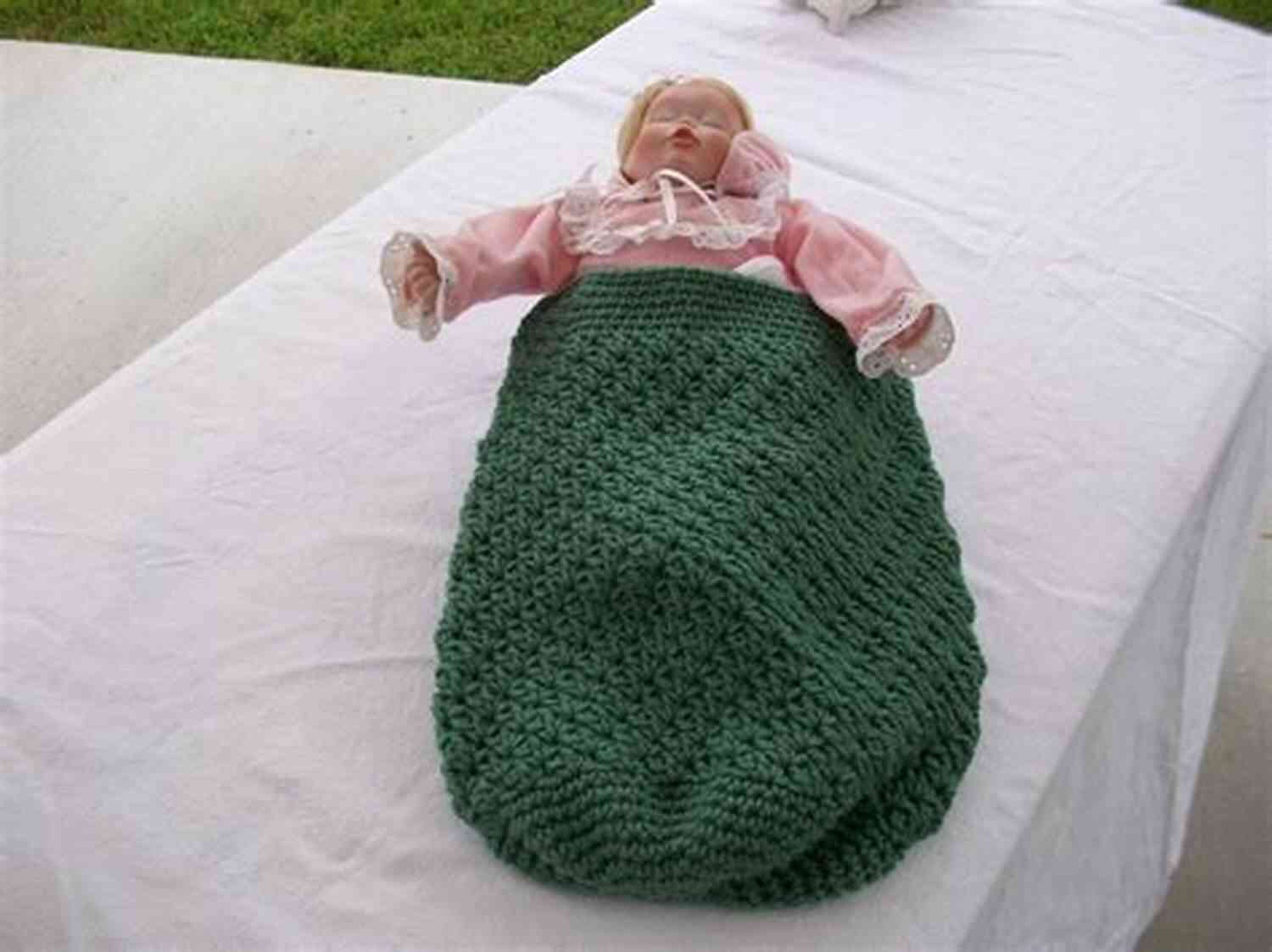 Crochet Pattern CP164 Cocoon Papoose For Preemie Baby Or Doll 10 12 And 14 16 Crochet Pattern CP164 Cocoon Papoose For Preemie Baby Or Doll 10 12 And 14 16 USA Terminology