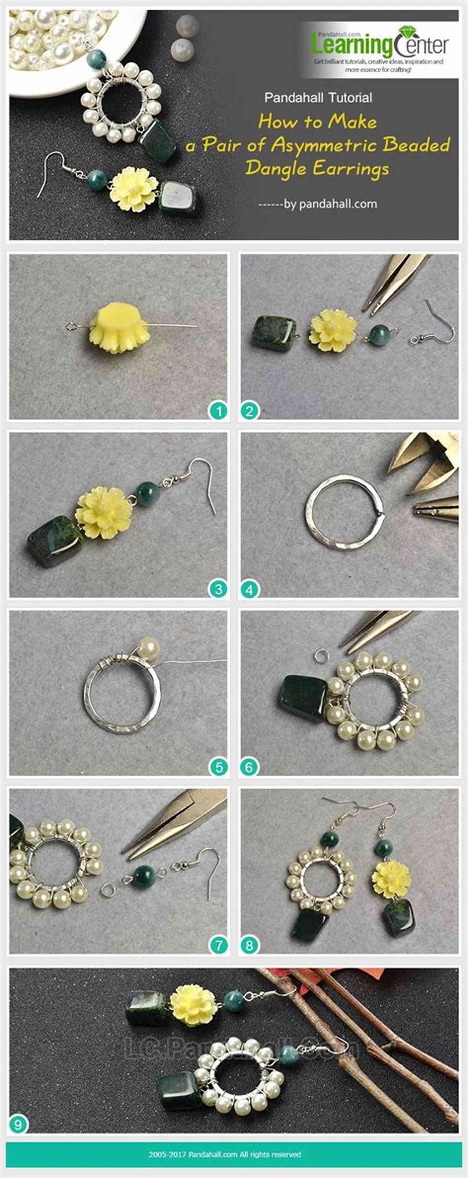 Curved Drop Earrings Jewellery Making Tutorial Curved Drop Earrings: Jewellery Making Tutorial