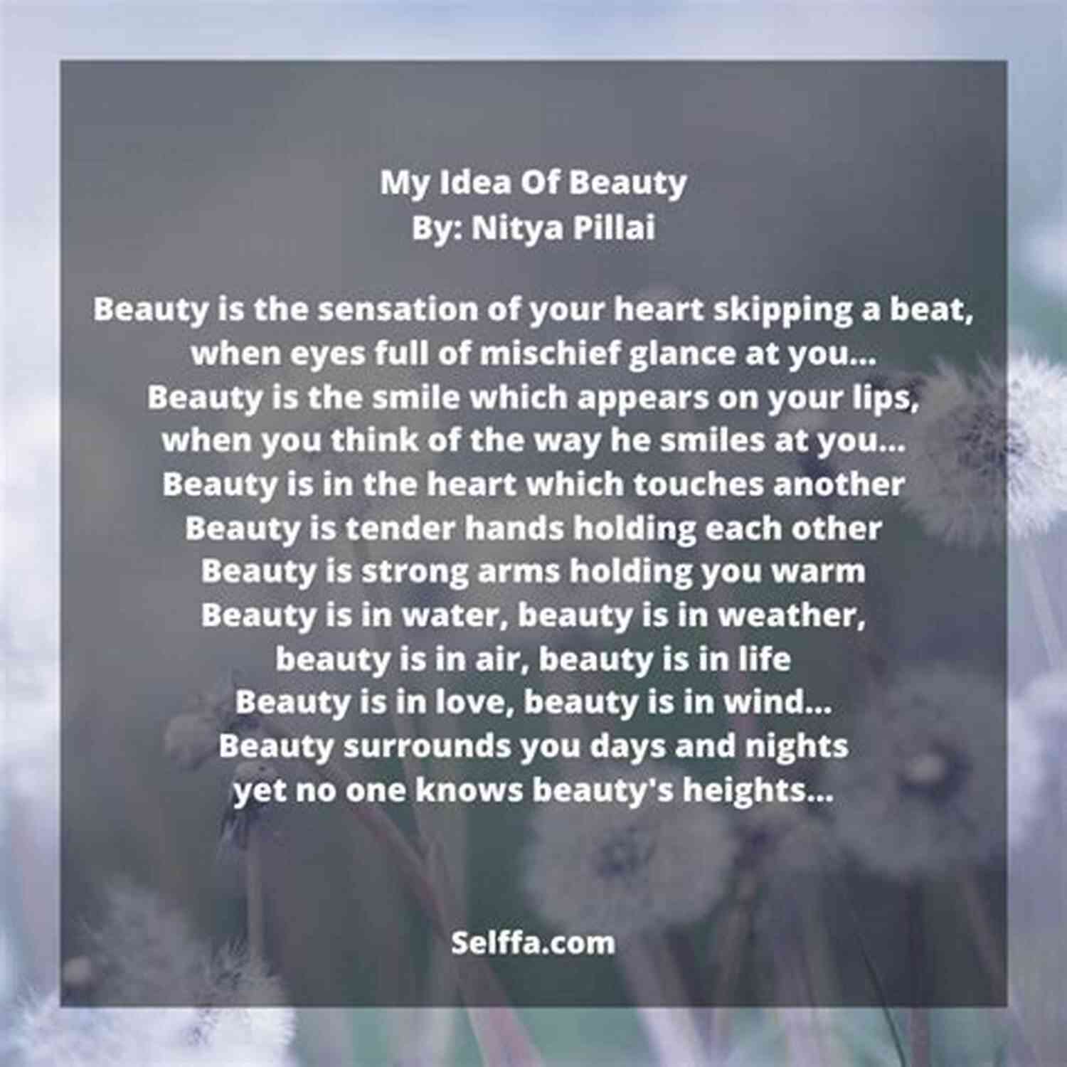 Example Poem: Ephemeral Beauty Poems By Christine Frederick Turner