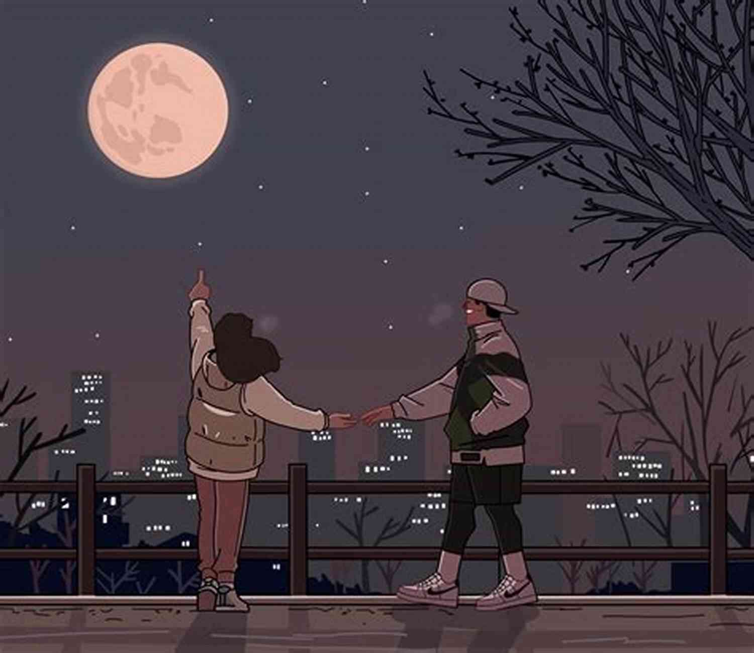 Frank Andres Gazing At The Moon From His Backyard Seeing The Moon Frank Andres