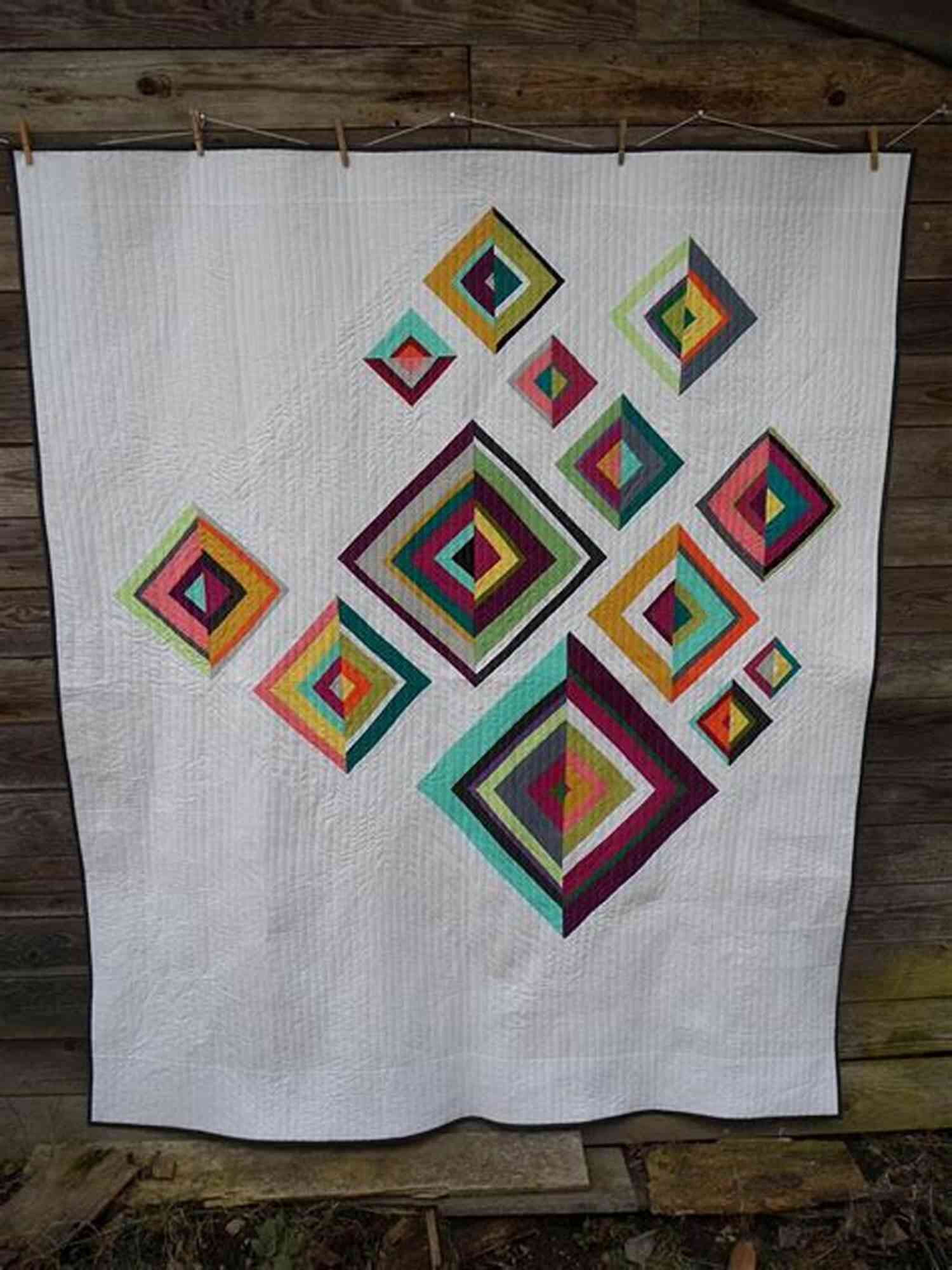 Jeanne Throgmorton Broken Diamonds Quilt Closeup Broken Diamonds Quilt Patterns Jeanne Throgmorton