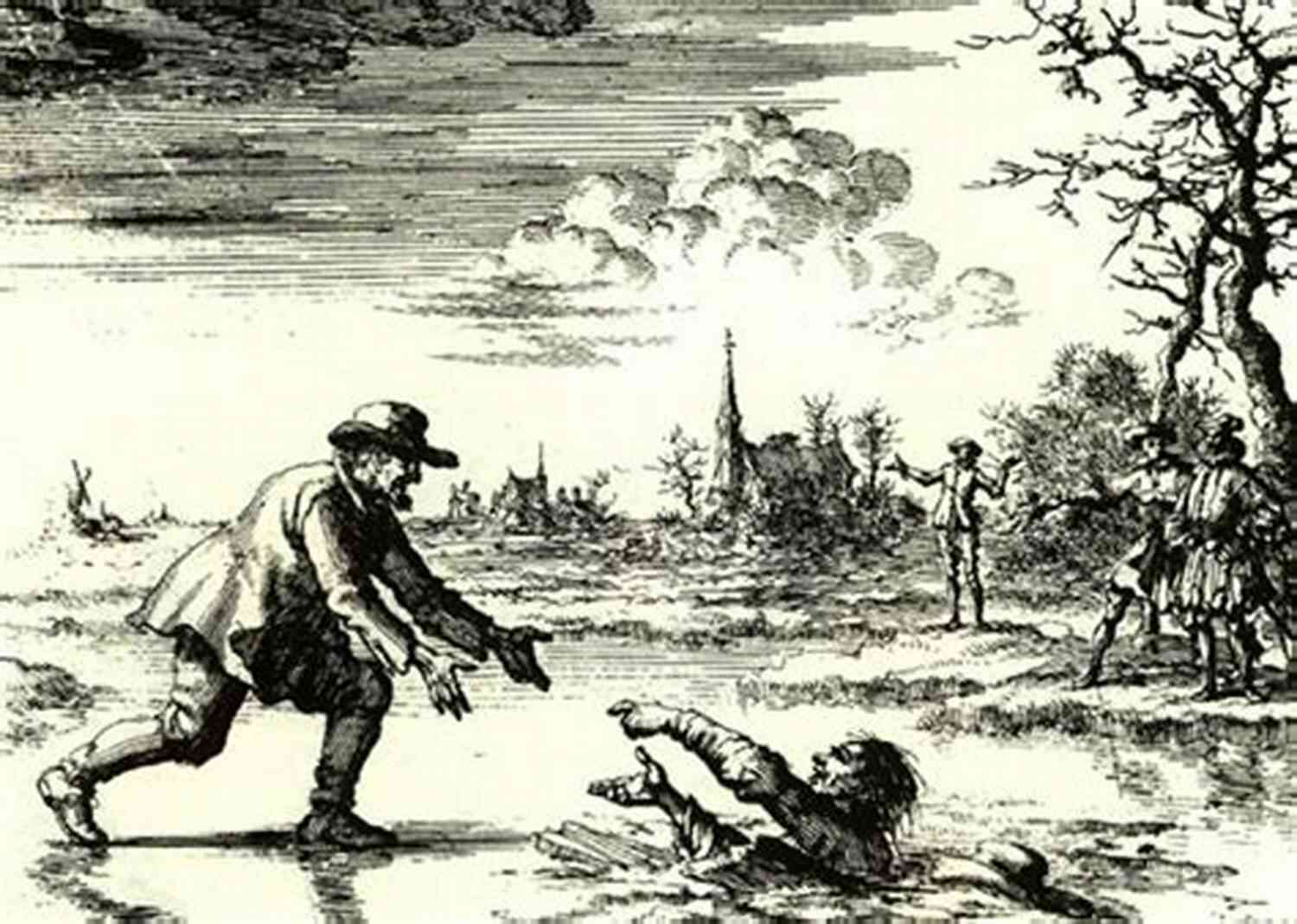 Portrait Of Dirk Willems Crossing The Frozen River The Story Of Dirk Willems: The Man Who Died To Save His Enemy
