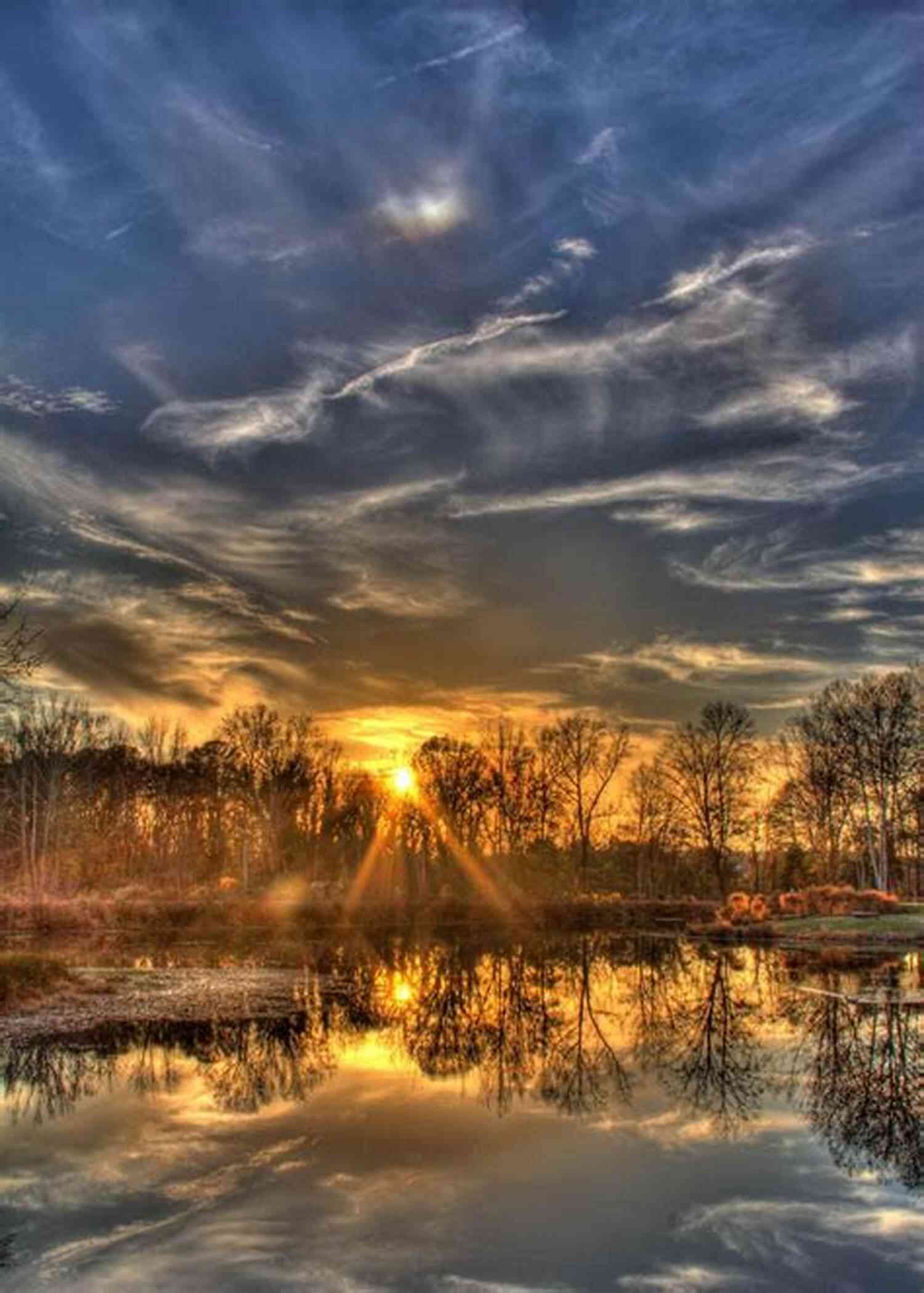 South Carolina Sunset Casting A Warm Glow Over A Peaceful Coastal Landscape Mutts Magnolias (South Carolina Sunsets 9)