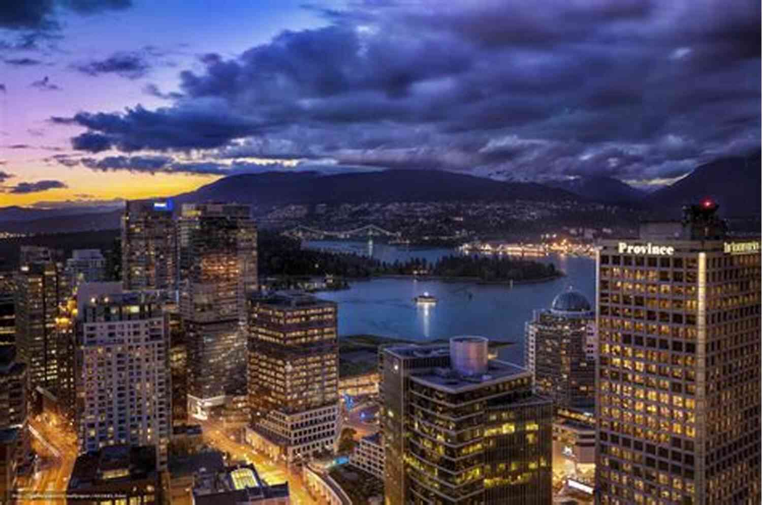 Vancouver City Skyline At Dusk Vancouver For Beginners Felipe Alvarez